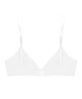 wht cotton basics soft bra