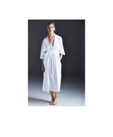 WHT SHADOW STRIPE LONG KIMONO