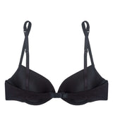 blk cotton basics padded bra