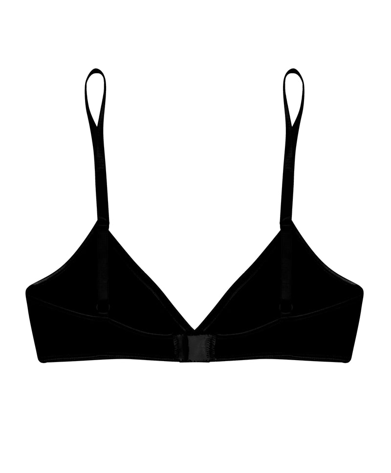 blk cotton basics soft bra