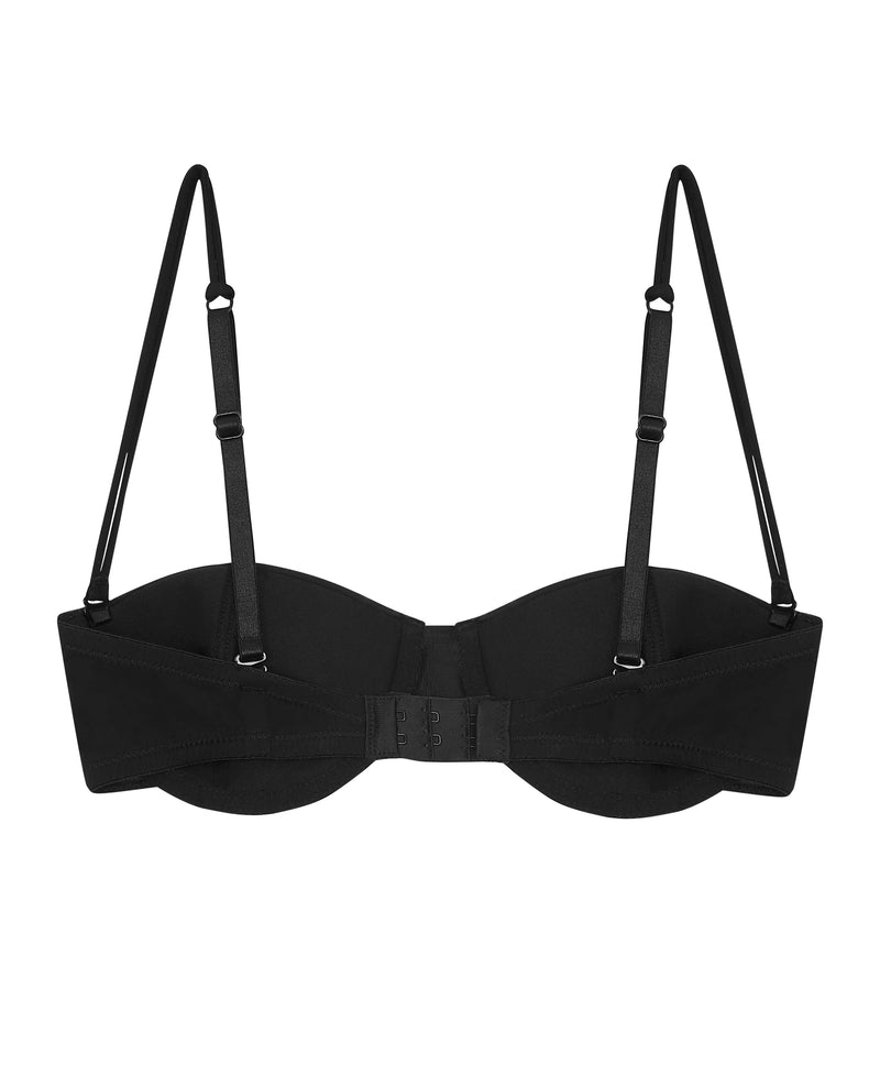 blk sheer tactel balconette bra