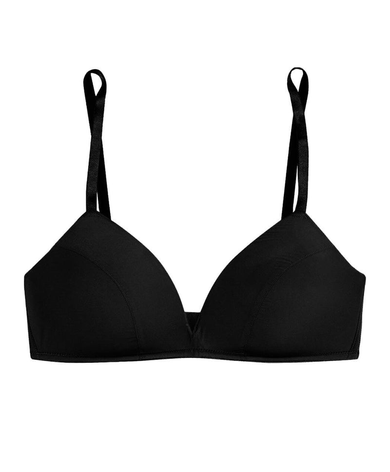 BLK SHEER TACTEL CONTOUR BRA