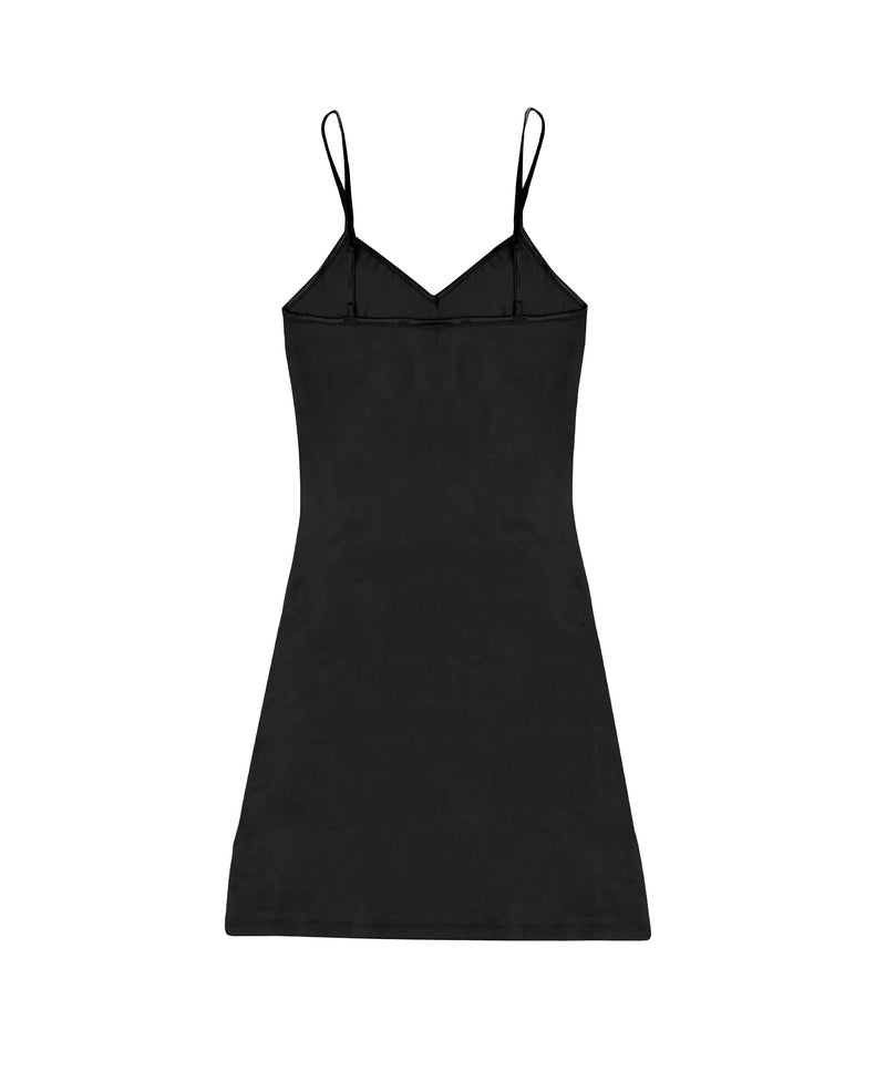 blk sheer tactel slip dress