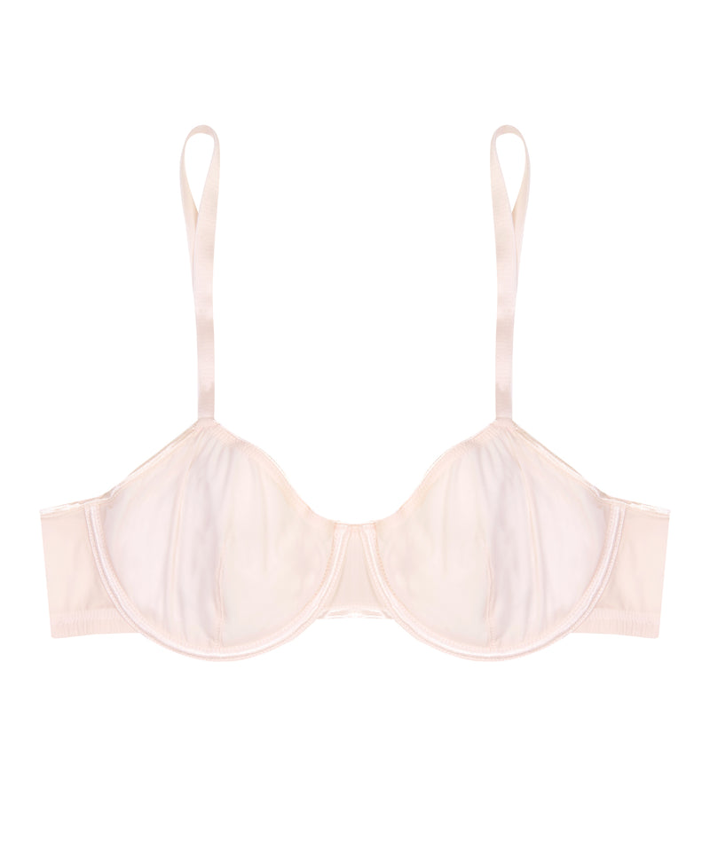 pin sheer tactel underwire bra