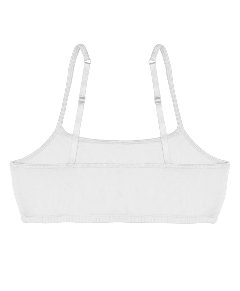 wht cotton basics crop top