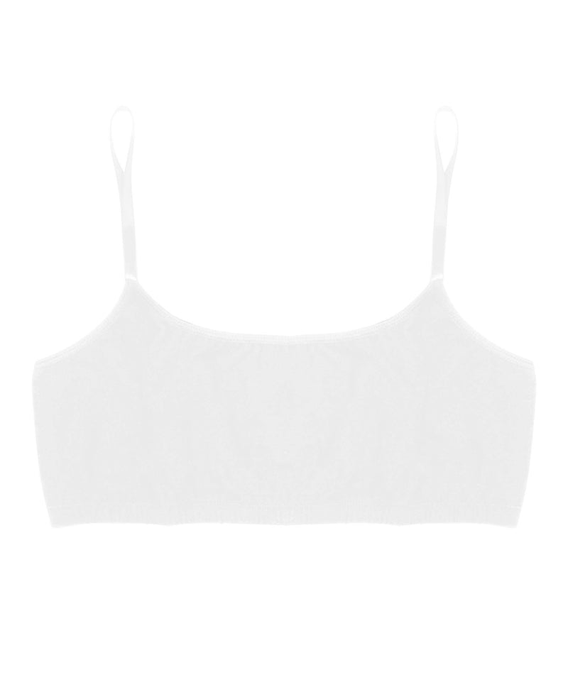 wht cotton basics crop top