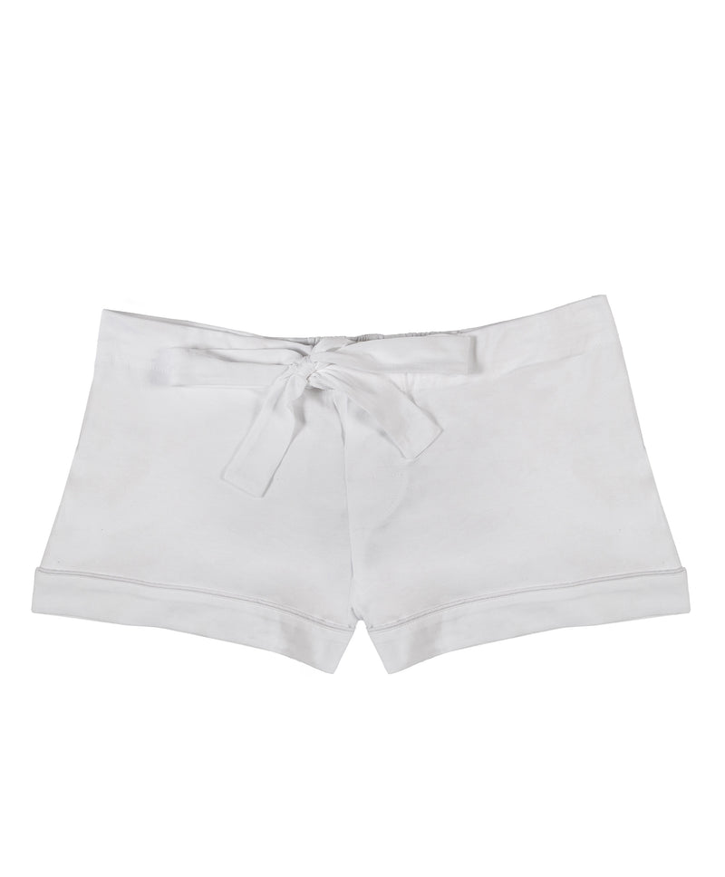 wht cotton jersey pyjama shorts