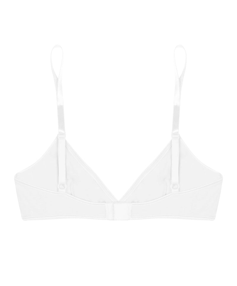 wht cotton basics soft bra