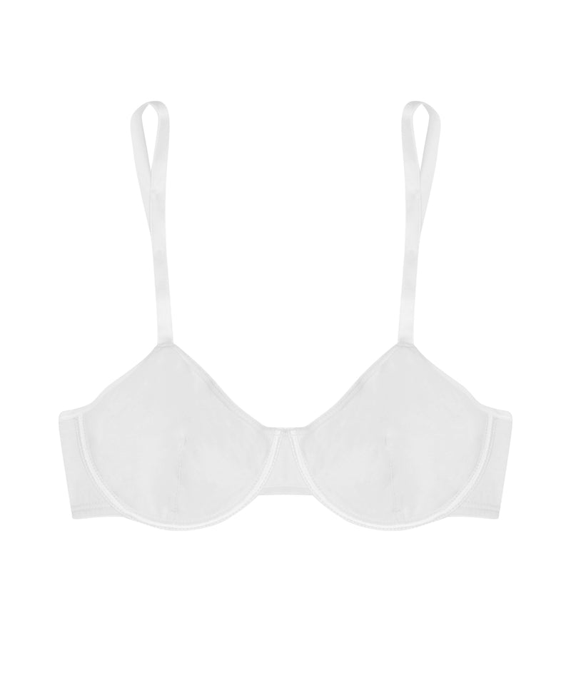 wht cotton basics underwire bra