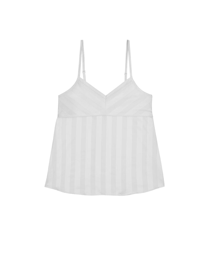 WHT SHADOW STRIPE CAMISOLE