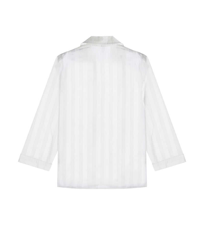 wht shadow stripe pyjama shirt