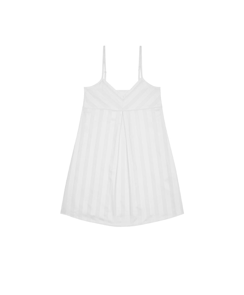 wht shadow stripe short chemise